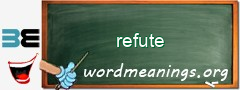 WordMeaning blackboard for refute